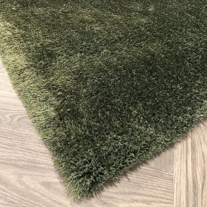 Fluffy Zacht Vloerkleed Brinker Puglia Groen - 200x290cm, Huis en Inrichting, Stoffering | Tapijten en Kleden, Zo goed als nieuw