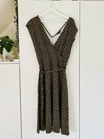 King Louie Jurk maat m/L overslag  zomer retro print zgan, Kleding | Dames, Jurken, Zwart, Maat 42/44 (L), Ophalen of Verzenden