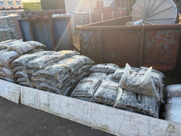 OUTLET ZAND EN GRIND ZAKKEN, Tuin en Terras, Grind, Keien en Split, Nieuw, Wit, Ophalen