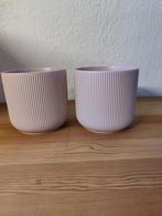 Bloempot pastel roze Gradvis Ikea (2 stuks), Tuin en Terras, Rond, Ophalen of Verzenden, Aardewerk, Minder dan 40 cm