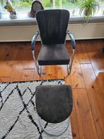 Gispen 412 fauteuil met voetenbank / Hocker., Huis en Inrichting, Fauteuils, Ophalen, 75 tot 100 cm, Zo goed als nieuw, Stof