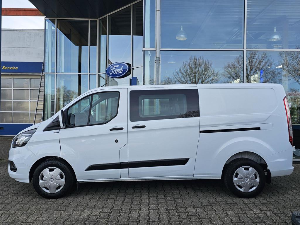 Ford Transit Custom 320 2.0 TDCI L2H1 Trend DC Trekhaak | St, Euro 6, 4 cilinders, Startonderbreker, Wit