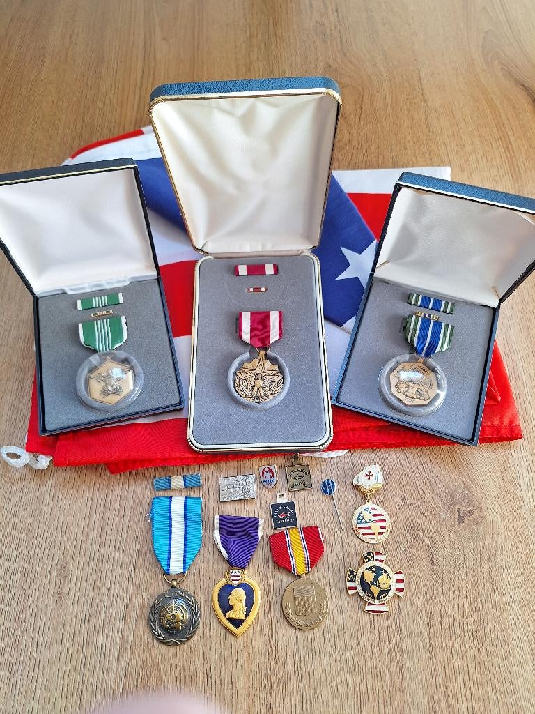 Lot Medailles, Onderscheidingen, USA, Ophalen of Verzenden, Overige materialen, Buitenland