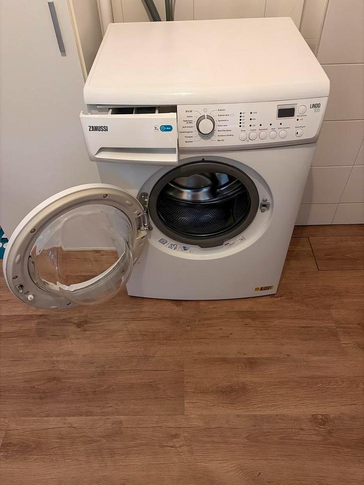 Zanussi wasmachine 7 kg, Witgoed en Apparatuur, Wasmachines, Gebruikt, Voorlader, 6 tot 8 kg, 85 tot 90 cm, 1200 tot 1600 toeren