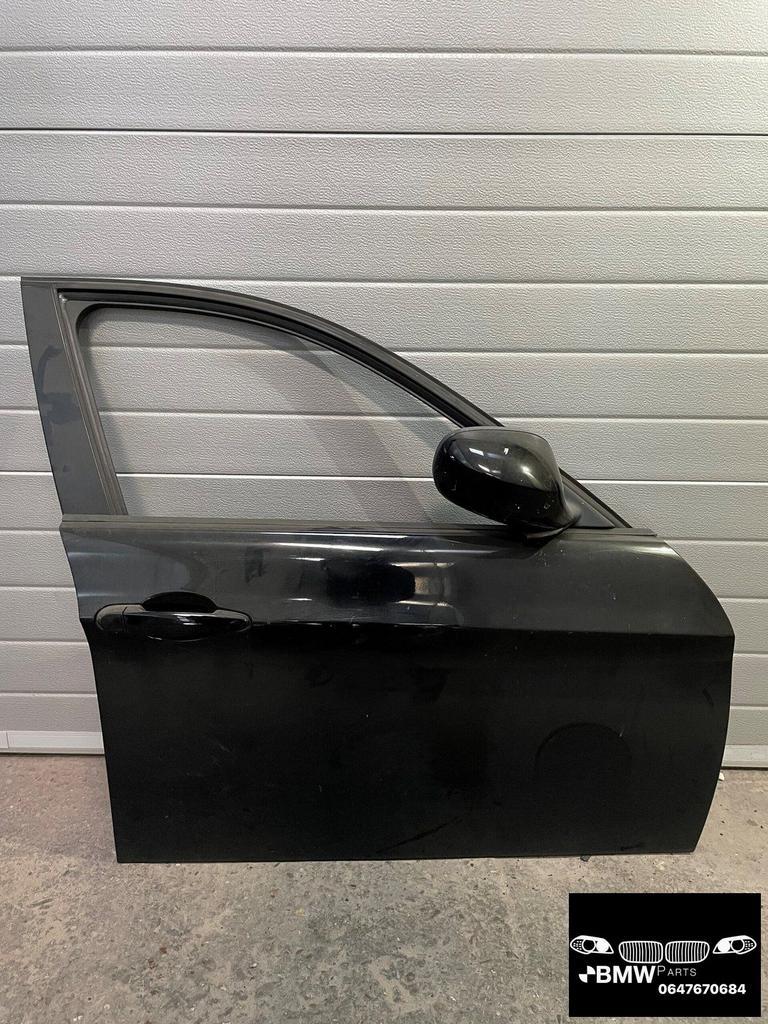 Deur RV Bmw E90 E91 zwart black sapphire 475 schadevrij, Gebruikt, -, Deur, -