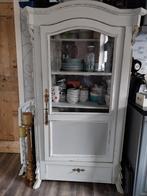 Oude servies kast/ vitrinekast, Gebruikt, 150 tot 200 cm, 25 tot 50 cm, 50 tot 100 cm