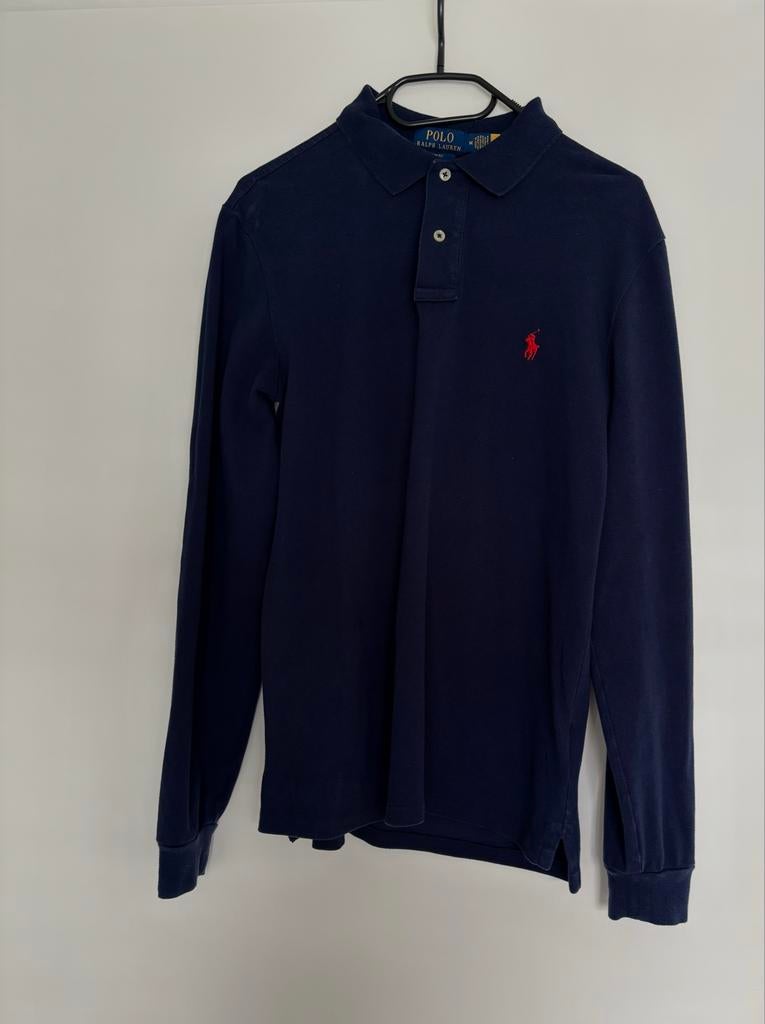 Ralph Lauren Slim Fit Polo Lange Mouw Maat M, Kleding | Heren, Polo's, Ophalen of Verzenden, Zo goed als nieuw, Maat 48/50 (M)
