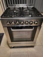 Marijnen RVS gasfornuis (elektr. Oven), Ophalen, Gebruikt, Hete lucht, 4 kookzones