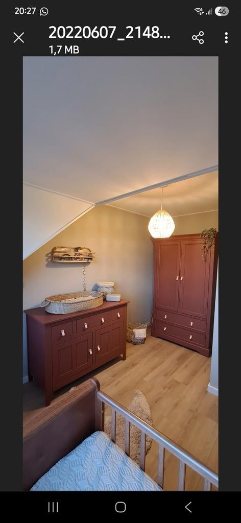 Uniques kledingkast en commode, Gebruikt, 50 tot 70 cm, Ophalen of Verzenden, 100 cm of meer