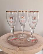 Köstritzer Schwarzbier 3 stuks 0,3l Vintage Duitse bierglaze, Ophalen of Verzenden, Zo goed als nieuw, Bierglas