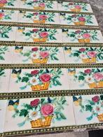 36 Art nouveau wandtegels vlinders en bloemen in relief, Ophalen
