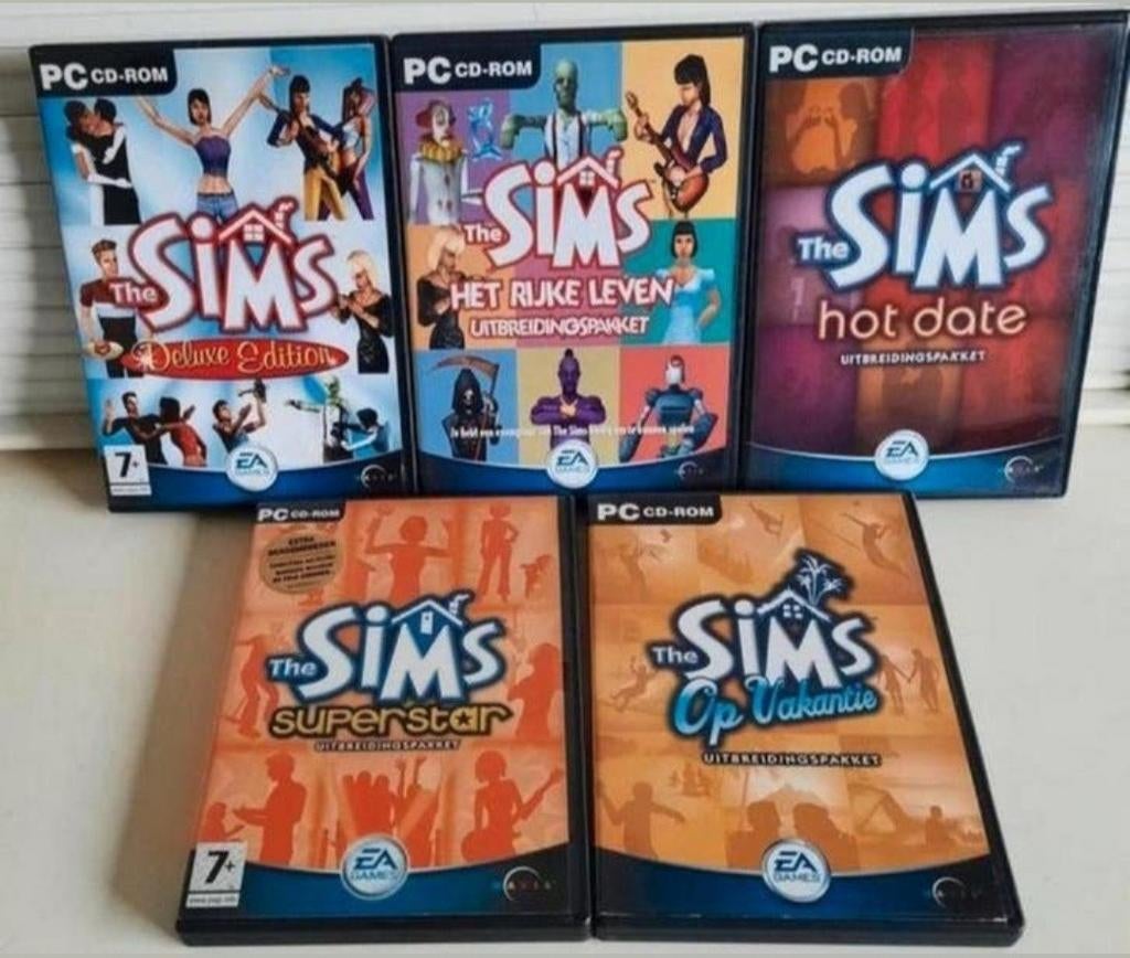 The Sims Deluxe Edition + 4 Uitbreidingspakketten PC Games, Spelcomputers en Games, Games | Pc, 1 speler, Ophalen of Verzenden