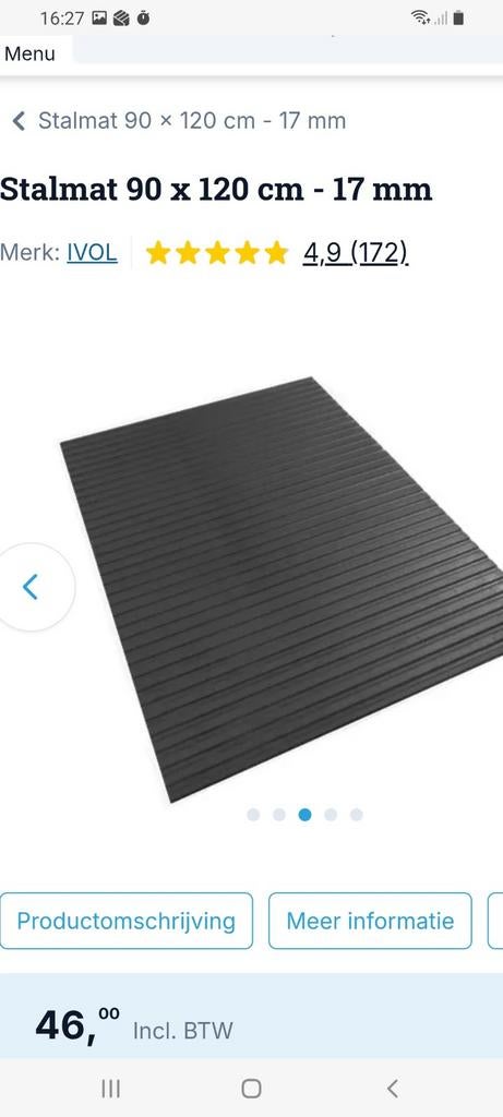 STALMAT  GLOEDNIEUW € 25,= nog in verpakking!, Dieren en Toebehoren, Ophalen, Nieuw, Overige soorten