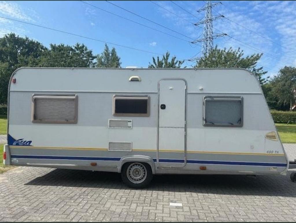 Burstner 480 TK Fun, Caravans en Kamperen, Mover, Rondzit, Lengtebed, 750 - 1000 kg