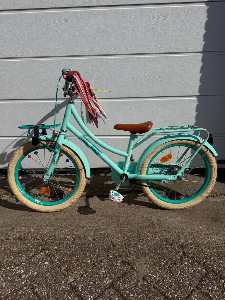 18 inch Volare Excellent kinderfiets mintgroen, Ophalen of Verzenden, Gebruikt, 16 tot 20 inch