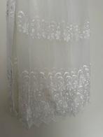 Gebruikte witte vitrage gordijn (1 deel), Huis en Inrichting, Stoffering | Gordijnen en Lamellen, Ophalen of Verzenden, Zo goed als nieuw