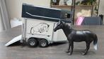 Bruder Paardentrailer met Paard - Zo goed als nieuw, Kinderen en Baby's, Ophalen of Verzenden, Zo goed als nieuw