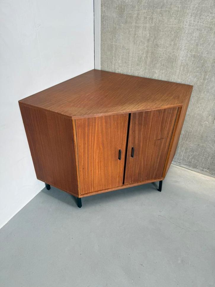 Mid-century Simpla Lux Hoekkast Deens Design 1960’s, Verzamelen, Retro, Huis en Inrichting, Ophalen of Verzenden