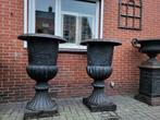 Gietijzeren tuinvazen tuinvaas bloempot bloembak op sokkel, Tuin en Terras, Ophalen of Verzenden, Nieuw