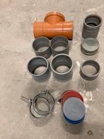 Te koop pvc hulpstukken 125 mm, Ophalen, Bochten, Pvc, Zo goed als nieuw