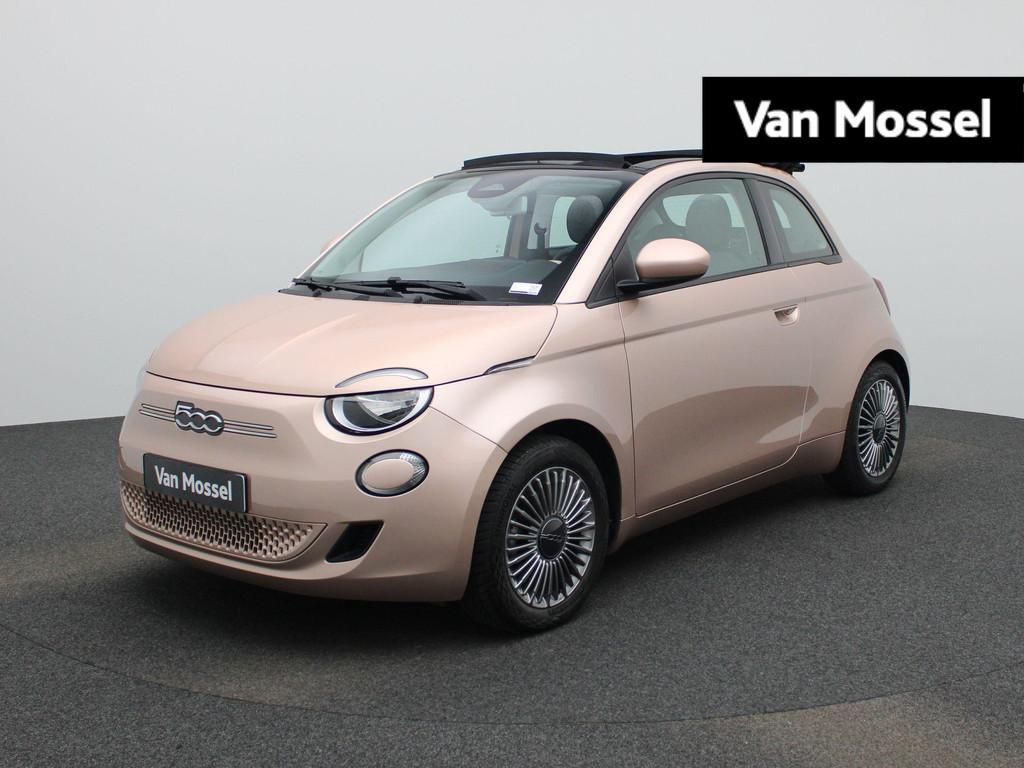 Fiat 500C 500e 42 kWh Icon | Climate Control / ECC | Open da, Stof, Gebruikt, Overige kleuren, Cabriolet