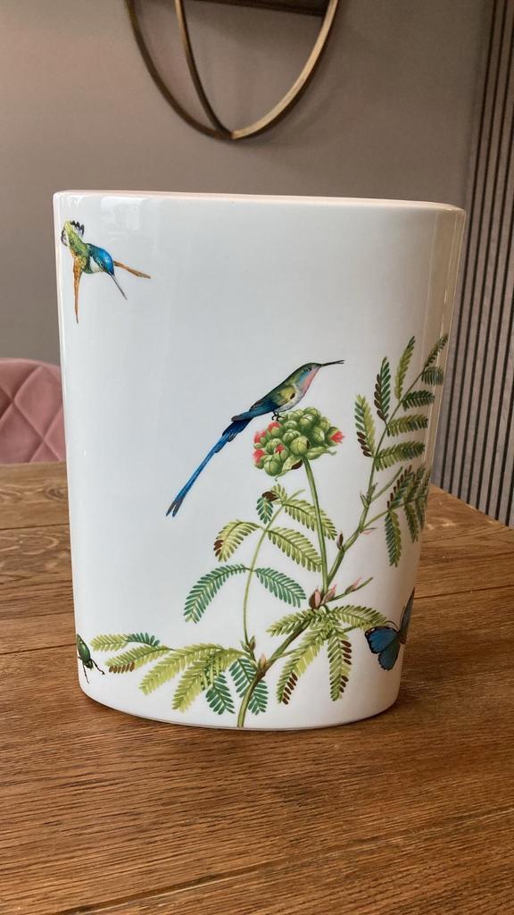 Villeroy & Boch Amazonia Vaas - Exotisch Design, Huis en Inrichting, Woonaccessoires | Vazen, Zo goed als nieuw, Wit, Minder dan 50 cm