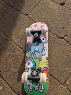 Mini skateboard voor jonge beginners - Eenhoorn design, Ophalen, Gebruikt, Skateboard