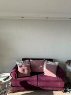 Bankset met kussens, Ophalen, Gebruikt, 75 tot 100 cm, Rechte bank