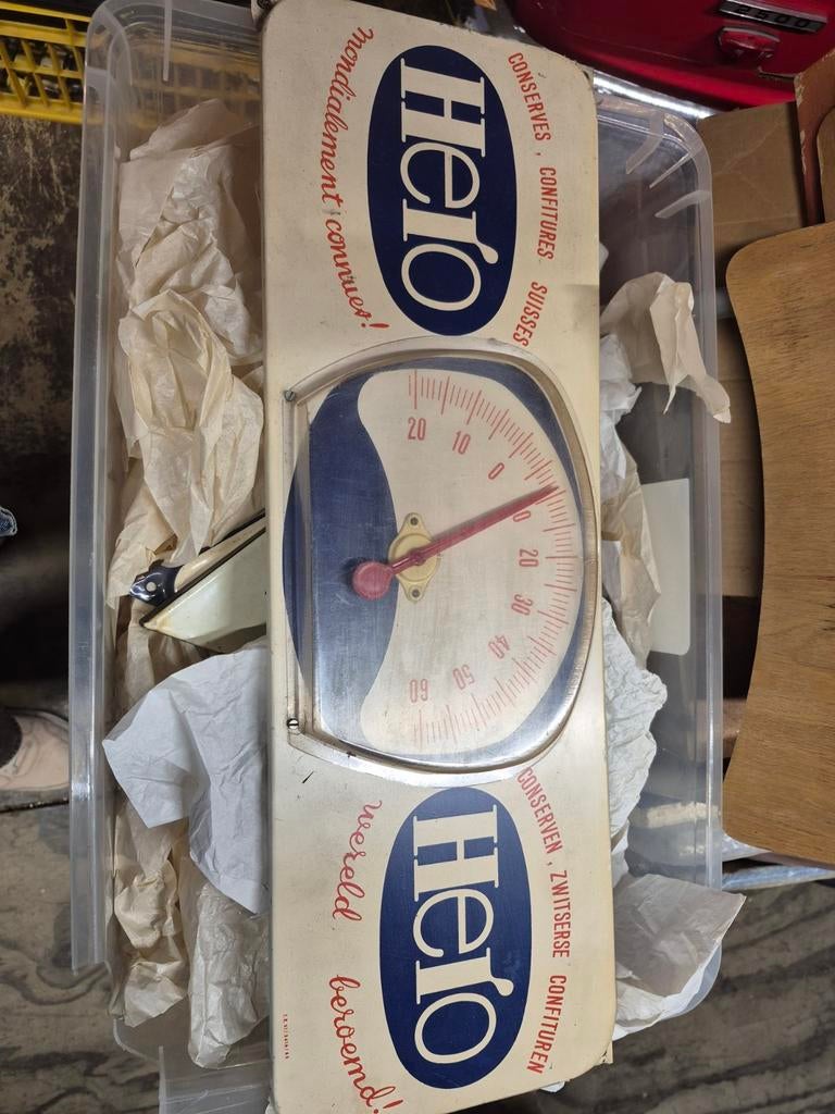 Hero reclame thermometer, Verzamelen, Merken en Reclamevoorwerpen, Ophalen of Verzenden, Reclamebord
