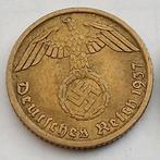 5 Reichspfennig 1937F Nazi Duitsland Oude Munt WO2 Swastika, Verzamelen, Ophalen of Verzenden, Duitsland