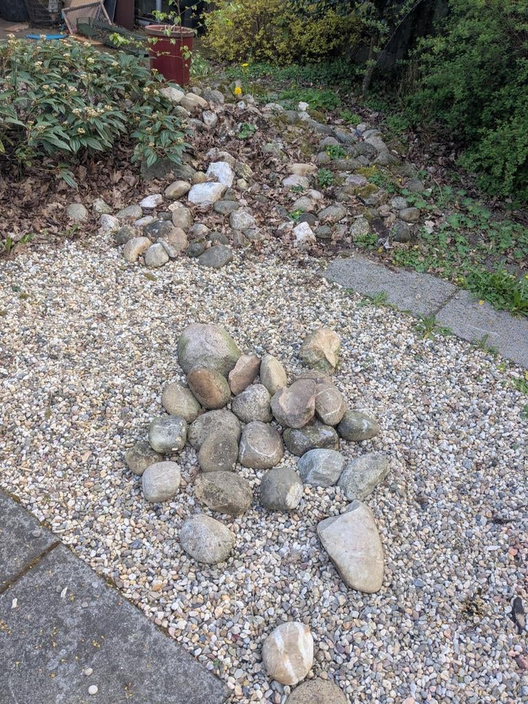 Partij zwerfkeien en grind, Ophalen