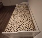 Uitschuifbaar wit 1-persoonsbed (90x200), Huis en Inrichting, Ophalen, Gebruikt, 90 cm, Eenpersoons