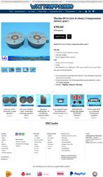 Mackie DC10/1701-8 ( 8093 ) Compression driver// set van 2, Overige merken, Gebruikt, ., Ophalen of Verzenden