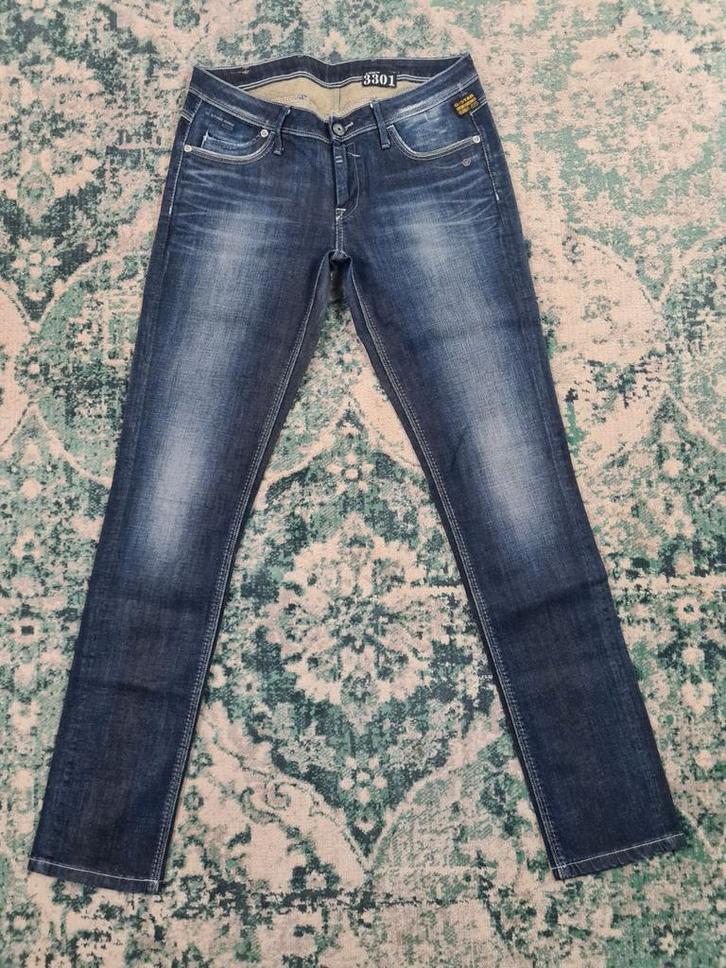 G-star 3301 new tag skinny W30 L34 Tulsi3034 Low-rise, Kleding | Dames, Spijkerbroeken en Jeans, Zo goed als nieuw, W30 - W32 (confectie 38/40)