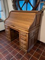 Antiek eiken rolluikbureau te koop!, Ophalen, Gebruikt, Secretaire, Antiek