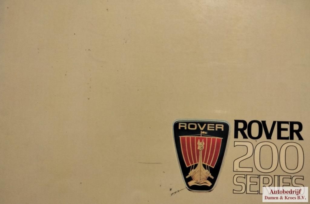 Handboek Rover 200 series 213, 213S, 213SE & Vanden Plas, Ophalen of Verzenden
