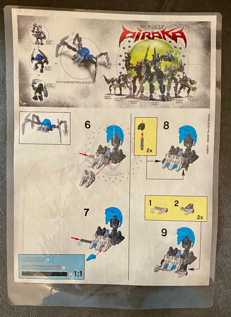 LEGO Bionicle 8724 Garan, Bionicle, Lego, Compleet, Ophalen of Verzenden