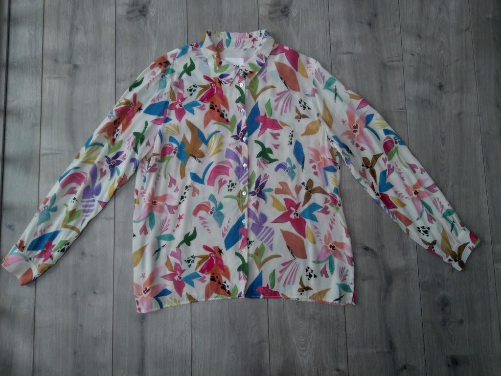 Mooie blouse van Pom Amsterdam - Maat 44, Kleding | Dames, Blouses en Tunieken, Zo goed als nieuw, Maat 42/44 (L), Overige kleuren