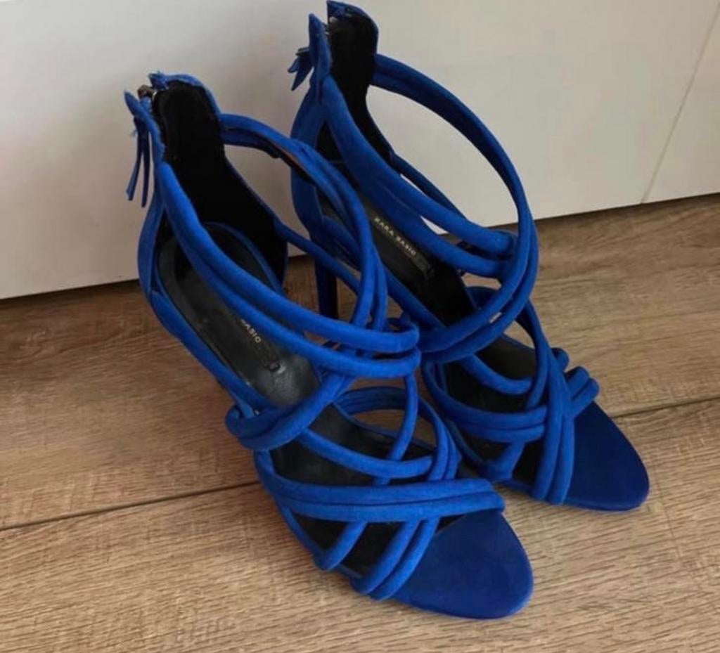 Zara pumps maat 38, Ophalen of Verzenden, Gedragen, Blauw, Pumps