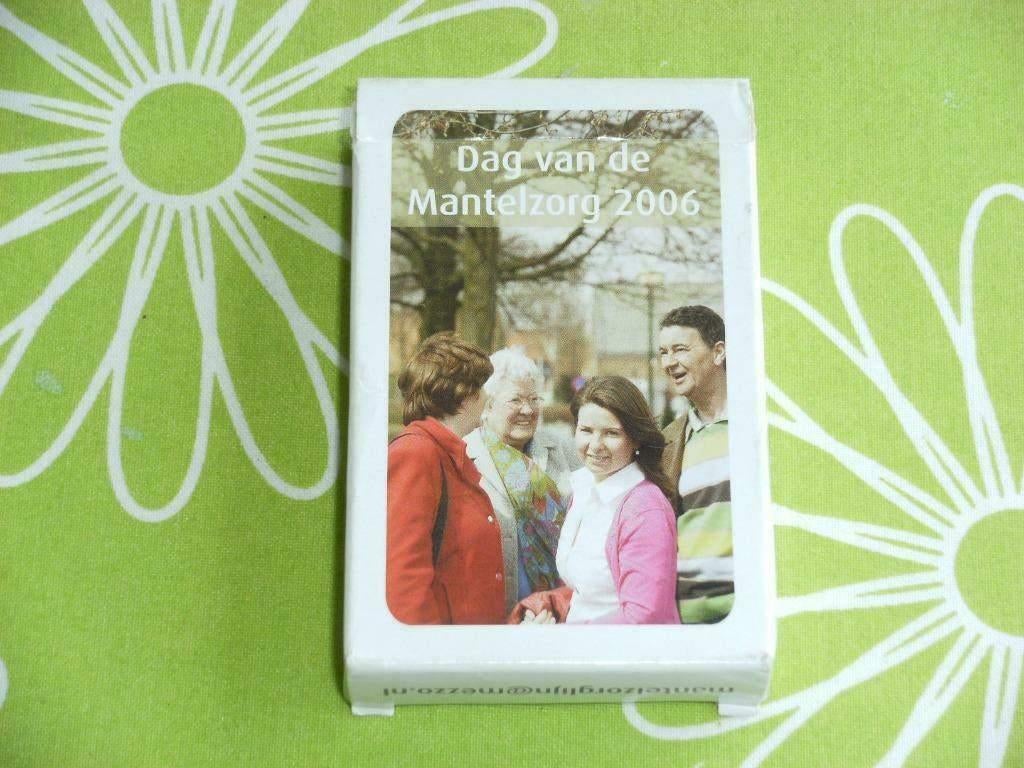 Speelkaarten - Dag van de mantelzorg 2006, Verzamelen, Speelkaarten, Jokers en Kwartetten, Ophalen of Verzenden, Zo goed als nieuw