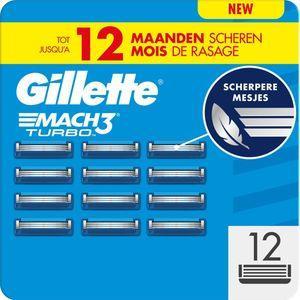 Gillette Mach3 Turbo Scheermesjes 20 stuks, Ophalen, Nieuw, Gehele gezicht