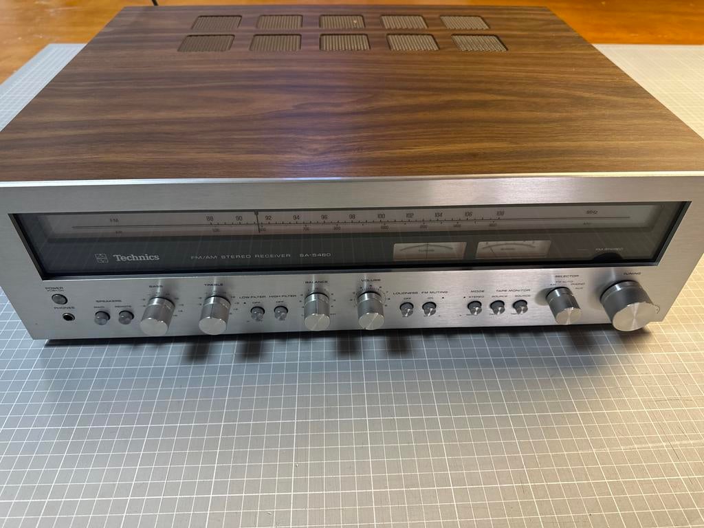 Technics SA-5480 FM/AM Stereo Receiver - Vintage Hifi, Overige merken, Ophalen of Verzenden, Zo goed als nieuw, 60 tot 120 watt