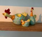 Pasen Decoratie Set - vrolijke keramieken  kip, Ophalen, Zo goed als nieuw