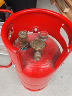Rode gasfles met inhoudsmeter, Ophalen of Verzenden, Gebruikt, SRG