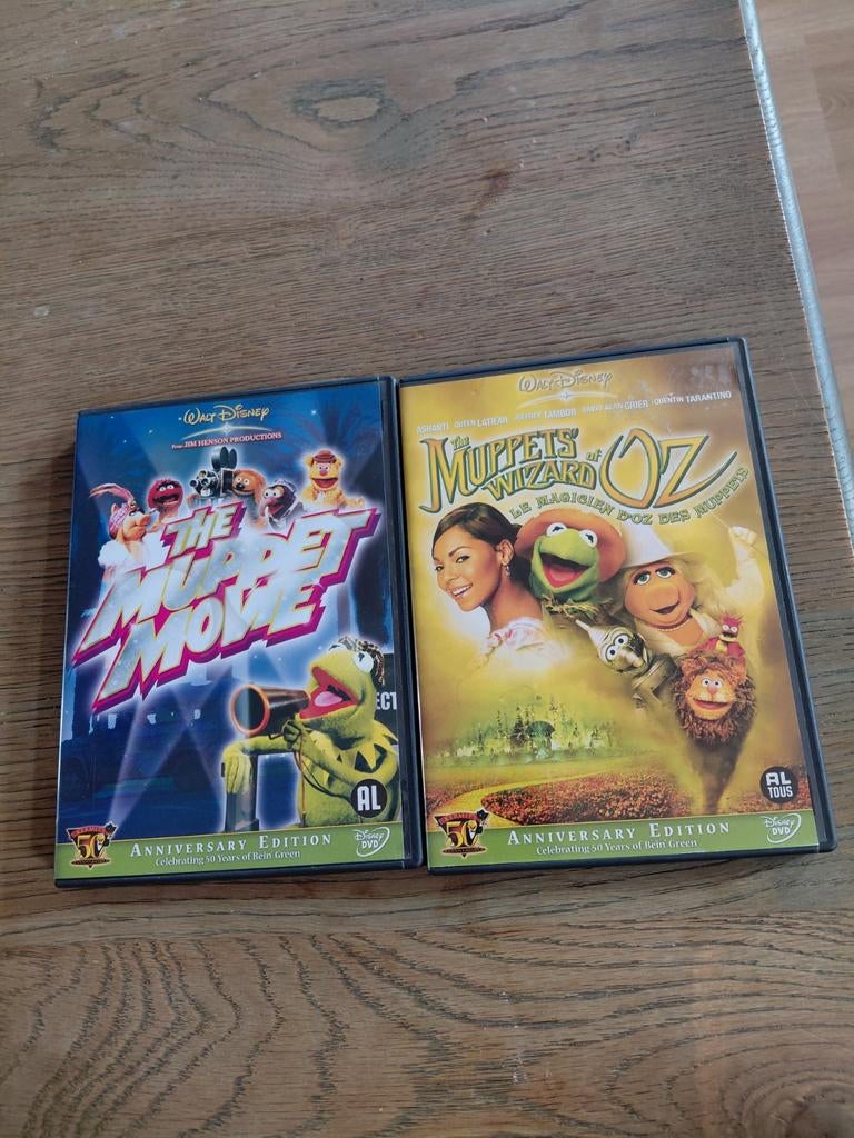 Disney The Muppet Movie & Muppets Wizard of Oz dvd's., Alle leeftijden, Poppen, Ophalen of Verzenden, Zo goed als nieuw