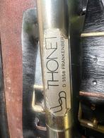 Thonet lederen fauteuil, Ophalen, Zo goed als nieuw, 75 tot 100 cm, 50 tot 75 cm