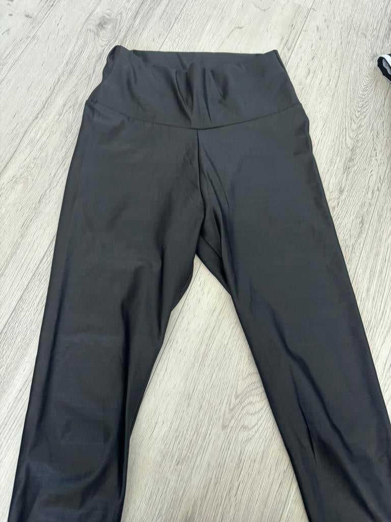 Leren legging maat xs, Kleding | Dames, Leggings, Maillots en Panty's, Zwart, Overige maten, Zo goed als nieuw, Legging