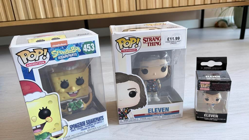 Funkopops: Spongebob en Eleven (Stranger Things), Verzamelen, Poppetjes en Figuurtjes, Ophalen of Verzenden, Nieuw