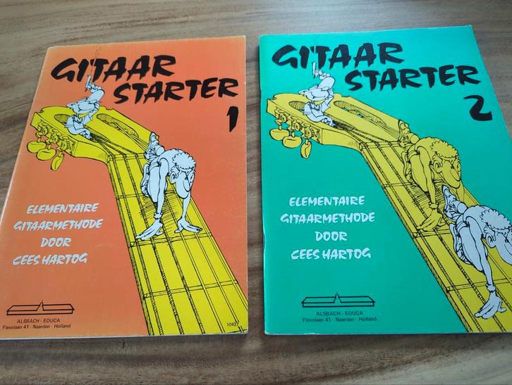 Gitaar Starter 1 & 2 - Elementaire Gitaarmethode, Muziek en Instrumenten, Bladmuziek, Ophalen of Verzenden