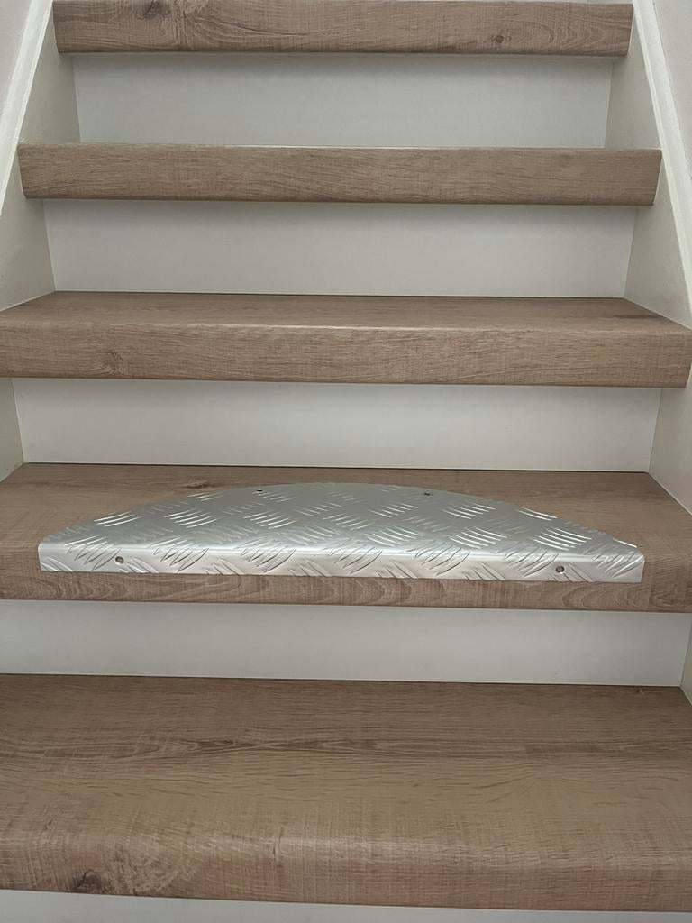 Trapmat aluminium traanplaat x 14, Ophalen of Verzenden, Zo goed als nieuw, Minder dan 2 meter